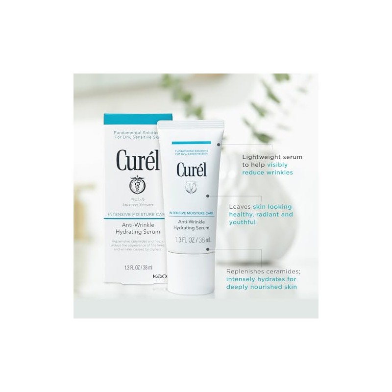 Curél Anti-Wrinkle Hydrating Serum for Dry, Sensitive Skin