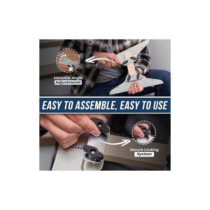 Staircision Stair Tread Template Tool - Stair Gauge Set with