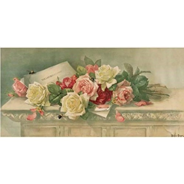 Victorian Trading Co. The Last Rose of Summer Watercolor Print