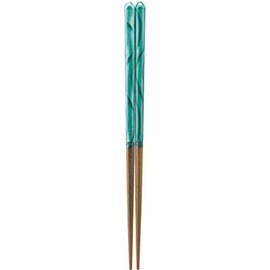Nakano WS-1058 Painted Chopsticks Dishwasher Safe Marble Stone 8.3 inches (21 cm) Green