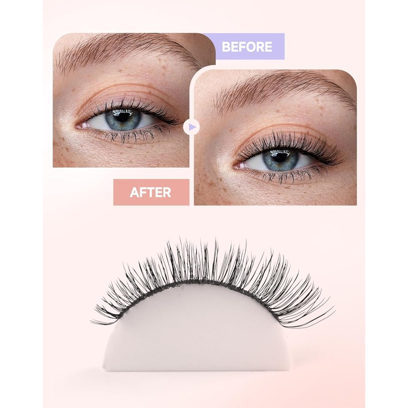 Easeful Natural Eyelash Look WISP Mink Artificial C Curl Strip