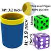 Dice Stacking Cup(Blue) Set with 4 Pcs 19mm(Purple) and 5