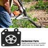 Aqur2020 Carburetor Parts, 30Pcs/Set Carburetor Diaphragm Gasket Chainsaw Accessory for
