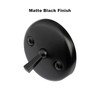Matte Black Trip Lever Tub Trim Kit Set with Trip