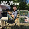 PORTAL Camping Chair with Lumbar Support for Adults Folding Portable