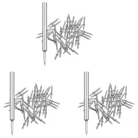 Aswalling 300Pcs Double-Head Skirting Thread Seamless Nail, Skirting Line Without Marks Nail, Seamless Nail with Nail Sleeve Tool