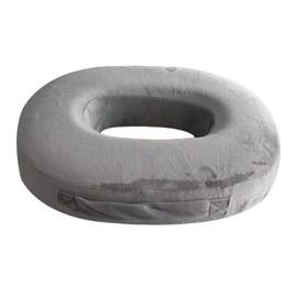YANCONGLIDEYAN Orthopedic Memory Donut Ring Cushion Seat Cushions Foam Cushion for Relief of Haemorrhoids and Piles Suitable for Wheelchair Office Car Seat (grey)