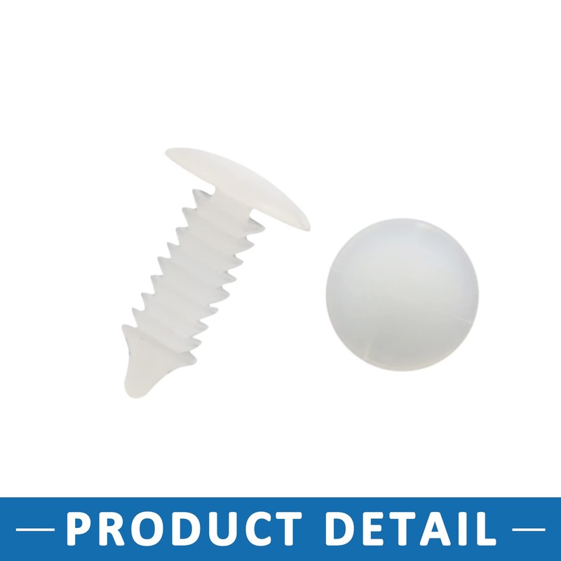 A ABSOPRO Car Clips Rivets 6.5mm Hole Dia Fastener Plastic