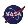Embird NASA Logo Iron On/Sew On Embroidered Patch Blue