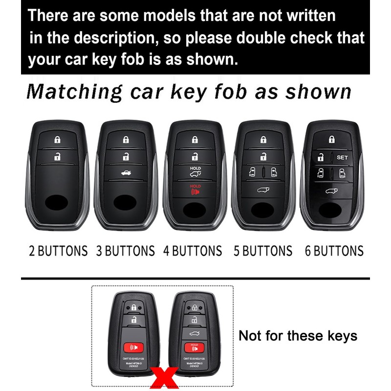 ontto Fit for Toyota Rav4 2024 2025 Key Cover Solid