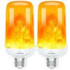 Hudson LED Halloween Bulbs - Flame Effect, 4‑Mode Upside Down