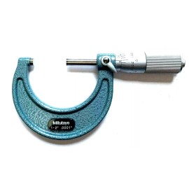MITUTOYO 1-2" MICROMETER .0001" Graduation W/ CARBIDE FACE MITUTOYO #103-136 - NEW IN BOX