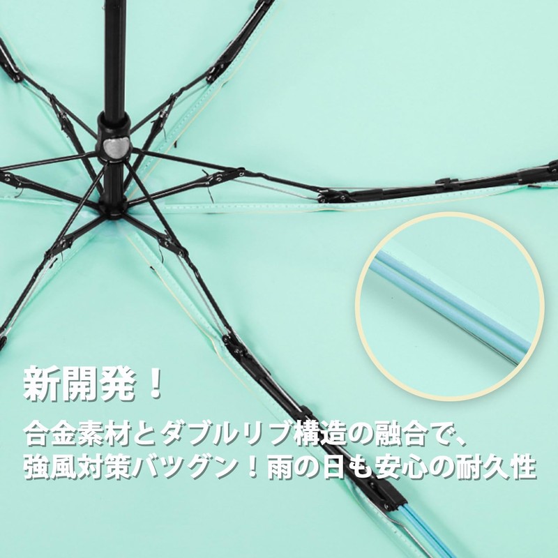 ZOMAKE Folding Parasol, Ultra Lightweight, Compact, Extendable Handle Design, UPF