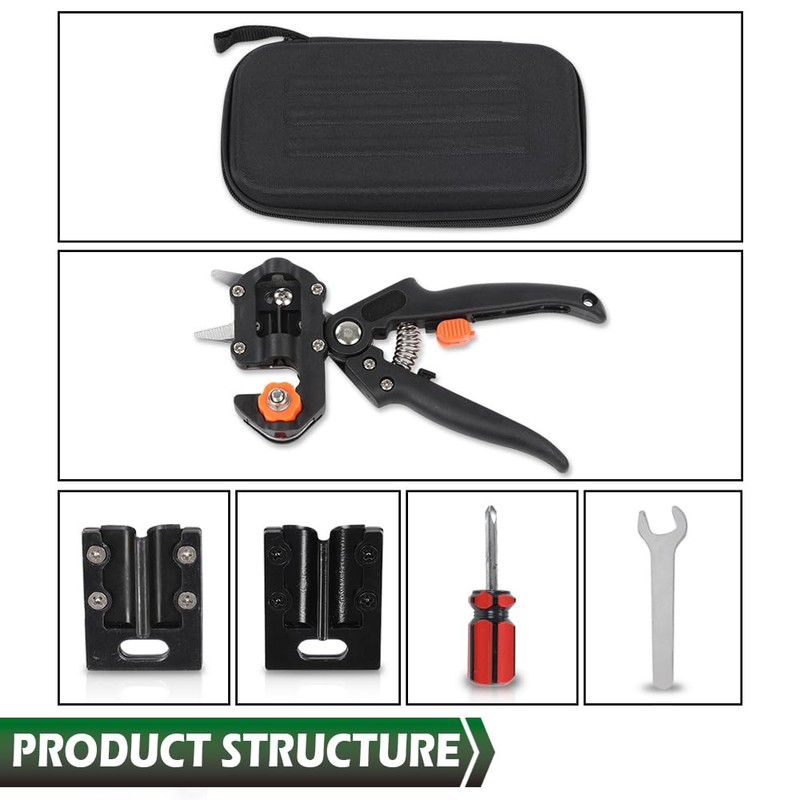 GRAND ORANGE Garden Tree Grafting Knife Pruning Pruner Shears Snip