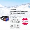 Black Crevice Adult's Ski Goggles, Unisex, Skibrille, black/orange, One Size