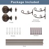 Double Curtain Rod, 1 inch Window Telescoping Drapery Double Rod