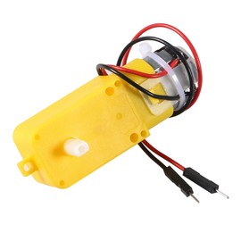 Diann 4pcs TT Motor DC 3-6V Gearbox Motor 200RPM Ratio 1:48 Shaft Motor with 2.54mm Wire for DIY Smart Car Robot