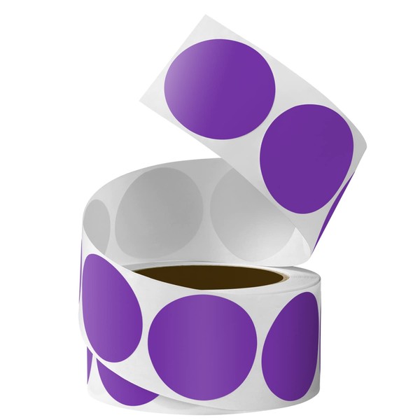 500 PCS Dot Stickers Roll 1 Inch Round Color Coding
