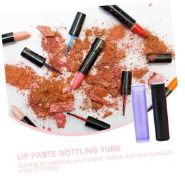 Ipetboom 50pcs Reusable Lip Balm Tubes Diy Lipstick Containers Colors for Homemade Cosmetics Easy to Refill and Durable for Daily Use