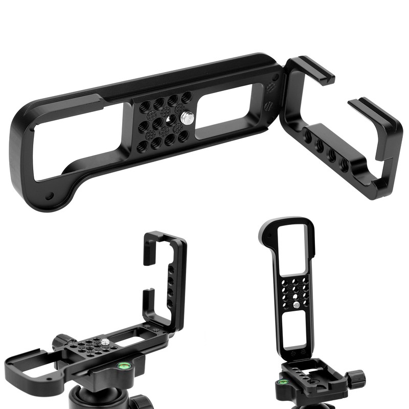 Aluminium Alloy L Quick Release Plate Vertical Shooting Handle Multihole