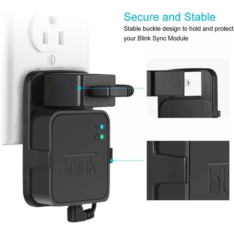 Blink 2X Outlet Wall Mount Fit For Blink Sync Module