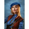PROCOS Renaissance Tudor Flat Beret Hats for Women French Beret