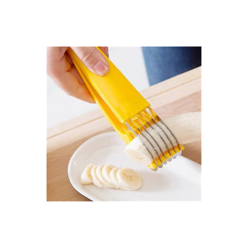 Banana Slicer Stainless Steel Slicer Fruit Peeler Pepperoni Slicer Handheld
