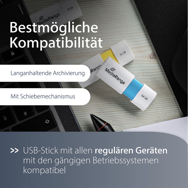 MediaRange MR971 USB Stick Blue