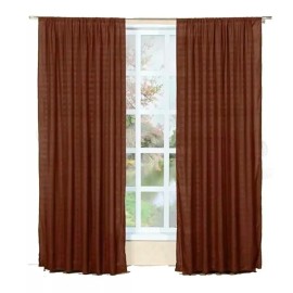 Elefantito Cortinas Lisas Largas Color Cafe Soft Elefantito