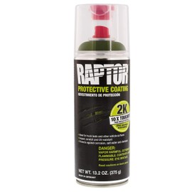 RAPTOR UP4887 Olive Green Bedliner 13.02 Oz 2K Aerosol, 400ml