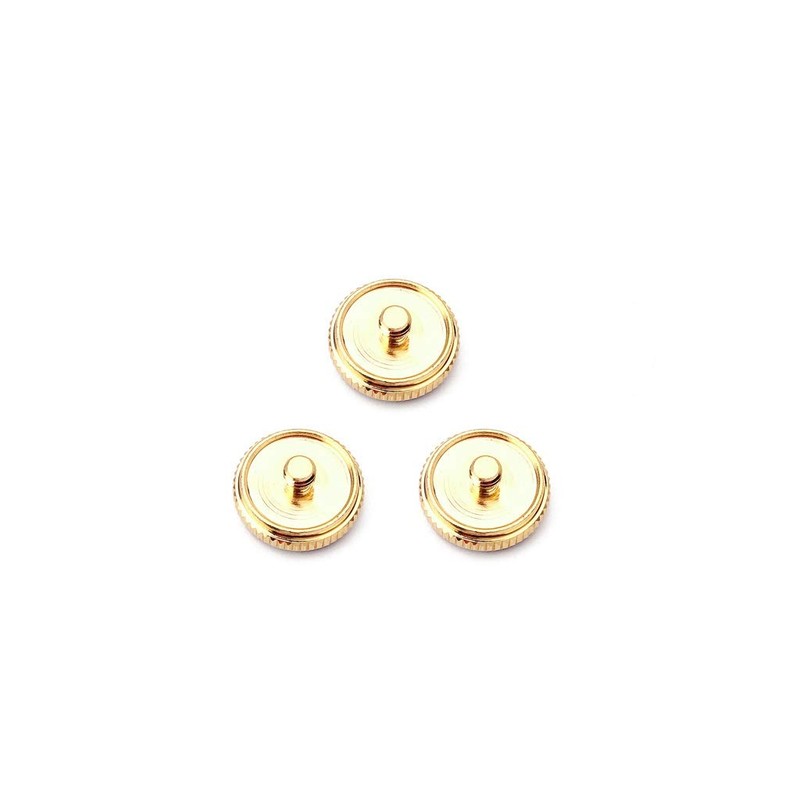 Alnicov Gold Plated White Shell Inlays Trumpet Finger Buttons for