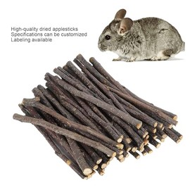 Palitos De Manzana De 200G, Palitos De Chinchilla, Juguetes para Masticar Conejos, Palitos para Masticar para Hámster, Conejillo De Indias, Juguete para Dientes Molares para Ardillas Y Loros