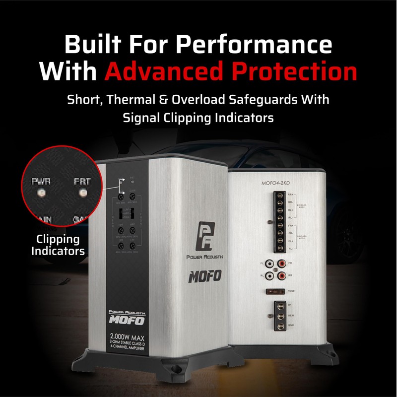 Power Acoustik Class D 4 Channel Amplifier – 2000 Watt
