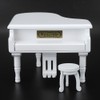 Wood Piano Model Music Box Jewelry Storage Musical Boxes with