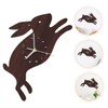 STOBAZA Boho Style Rabbit Wall Clock Mute Wall Clock Decor