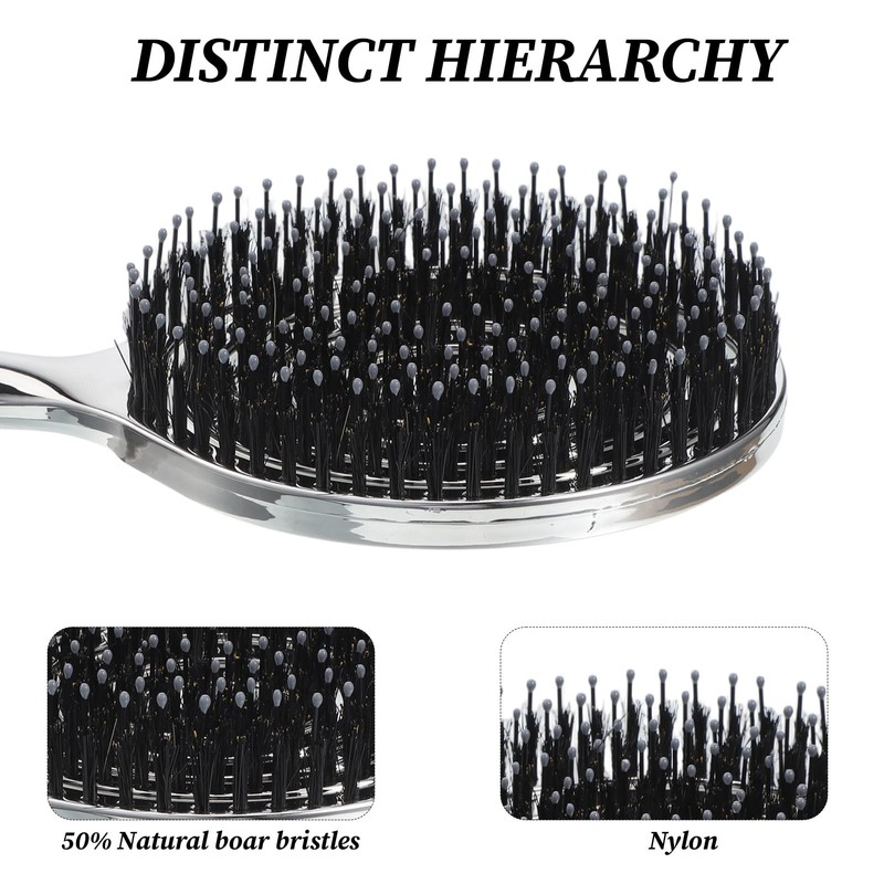 Gjinxi Vented Hair Brush Wet Dry Brush Detangling Boar Bristle