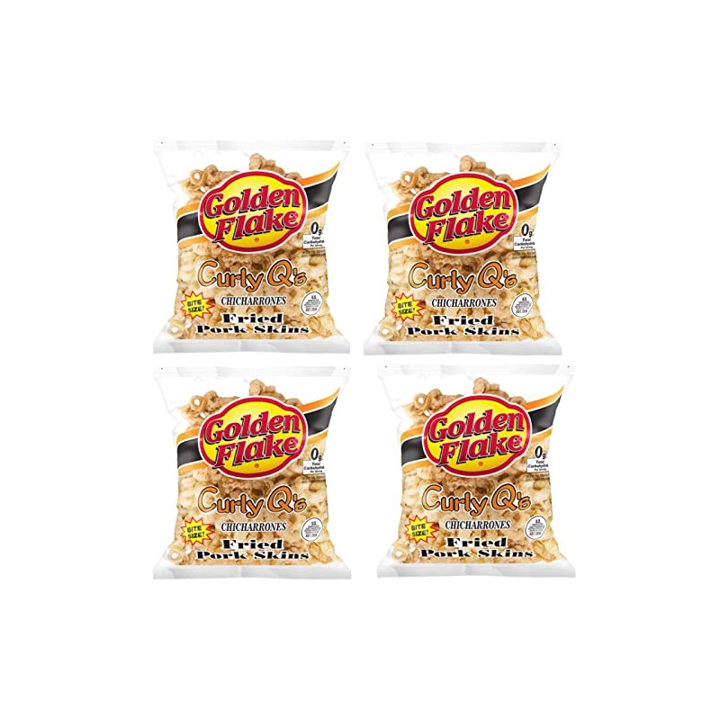 Golden Flake Curley Q's Regular, 3.00 oz Bag (Pack 4