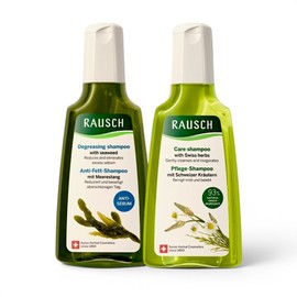 Rausch Oily Moisture Shampoo 2-Piece Set Seaweed Herbal Shampoo 200ml / 라우쉬 지성 수분 샴푸 2종세트 씨위드 허벌 샴푸 200ml