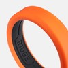 Ridge 6mm Beveled Silicone Ring Set - Basecamp Orange -