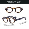 YAMEIZE Oval Blue Light Filter Glasses for Women Men Retro