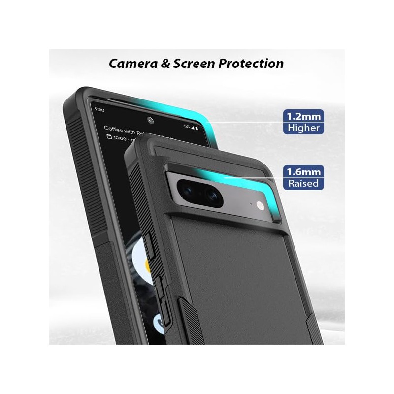 ZUSLAB Rugged Case for Pixel 8 Defender Protective Heavy Duty