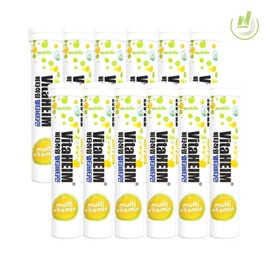 Vitaheim Effervescent Multivitamin 20 Tablets x 12 (240-day supply) / 비타하임 발포 멀티비타민 20정 12통(240일분)