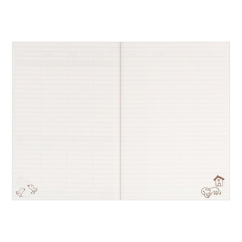 ミドリ 家計簿 B5 月間+週間 コックさん柄 12265006