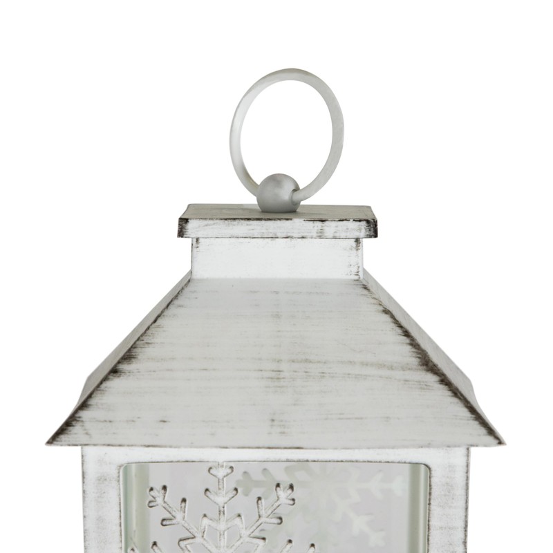 Northlight LED Lighted Snowflakes Christmas Candle Lantern - 11"