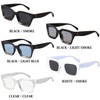 Eight TV Cut Sunglasses, Men's, Women's, Big Square, Black Eyewear,