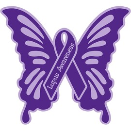 DF Decals Lupus Awareness Butterfly Car Decal/Sticker 5x5Inches for Vehicles, Walls, Laptops, Trucks, Windows, and Bumpers