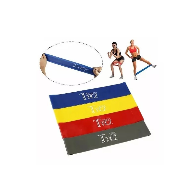 KH Set 4 Bandas Ligas De Resistencia Para Ejercicio Yoga