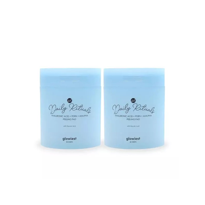 Glowist 글로이스트필링패드 얼굴각질제거 2종 164매 [히알루론산+PDRN] Gloist Peeling Pad Face