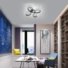 SENQIU LED Ceiling Light, 30W Modern Acrylic Ceiling Lamp, Flower