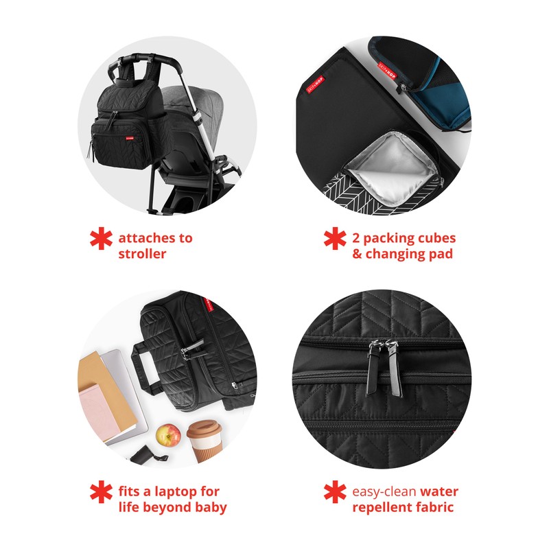 Skip Hop Diaper Bag Backpack: Forma, Multi-Function Baby Travel Bag